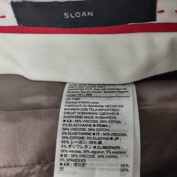 Banana Republic Sloan Gray Stretch Dress Pants Size 12P Flat Front Ankle Slacks - Picture 11 of 12